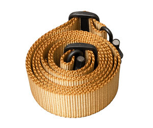 Secure gun strap with adjustable length and durable material for safe firearm management.