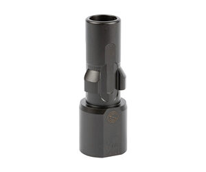 Compact firearm suppressor for noise reduction and improved shooting experience.