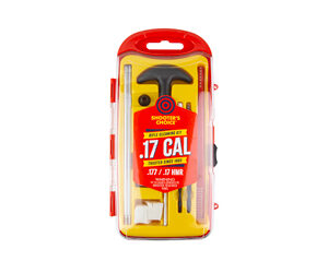 Safety lockbox for .17 caliber firearms with bright yellow and red design.