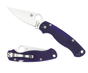 SPYDERCO PARAMILITARY2 BLUE G10 PLN