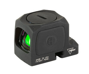 Laser sight for firearms with green laser beam.