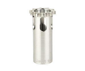 Silencer for firearms, designed to reduce noise during shooting. Made of durable metal with precise.