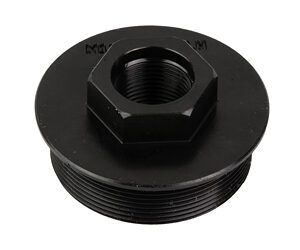 Adapter for firearm accessories with durable black finish.