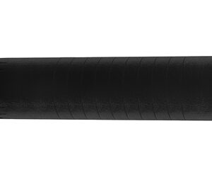 Suppressor for firearms, black cylindrical firearm accessory.