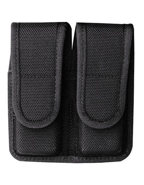 Bianchi Model 7302H AccuMold Double Magazine Pouch for Glock 20 21 Hidden Snap Black