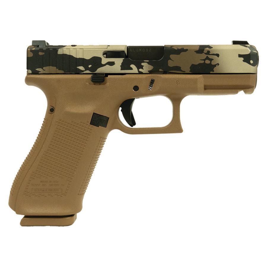 Glock V-Series Model 19x OR Camo Handgun 9mm Luger 17rd Magazines (3) 4.02" Quad Ported Barrel