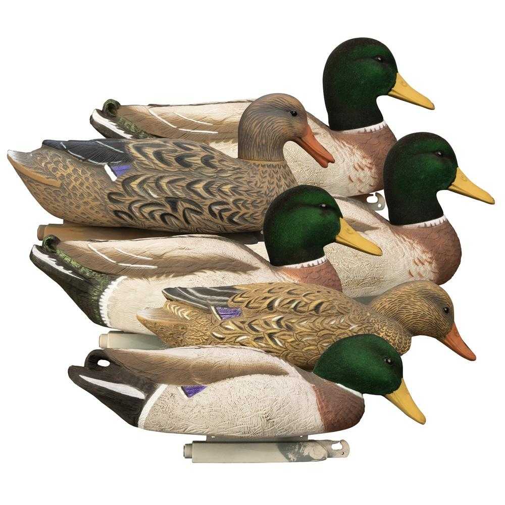 Higdon Outdoors Magnum Mallard Flocked Heads 6/ct