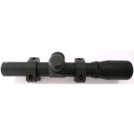 Keystone Pistol Scope - 2x-20mm Eye Relief 14.5" 3/8" Dovetail Rings