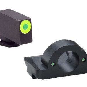 Ameriglo Ghost Ring Night Sight Set for Glock Models 17.19.26 - Green Outline