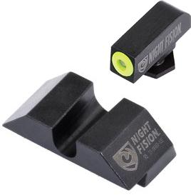 Perfect Dot NS Set w/Yellow Front Dot + U Blank Rear for Glock 17-39