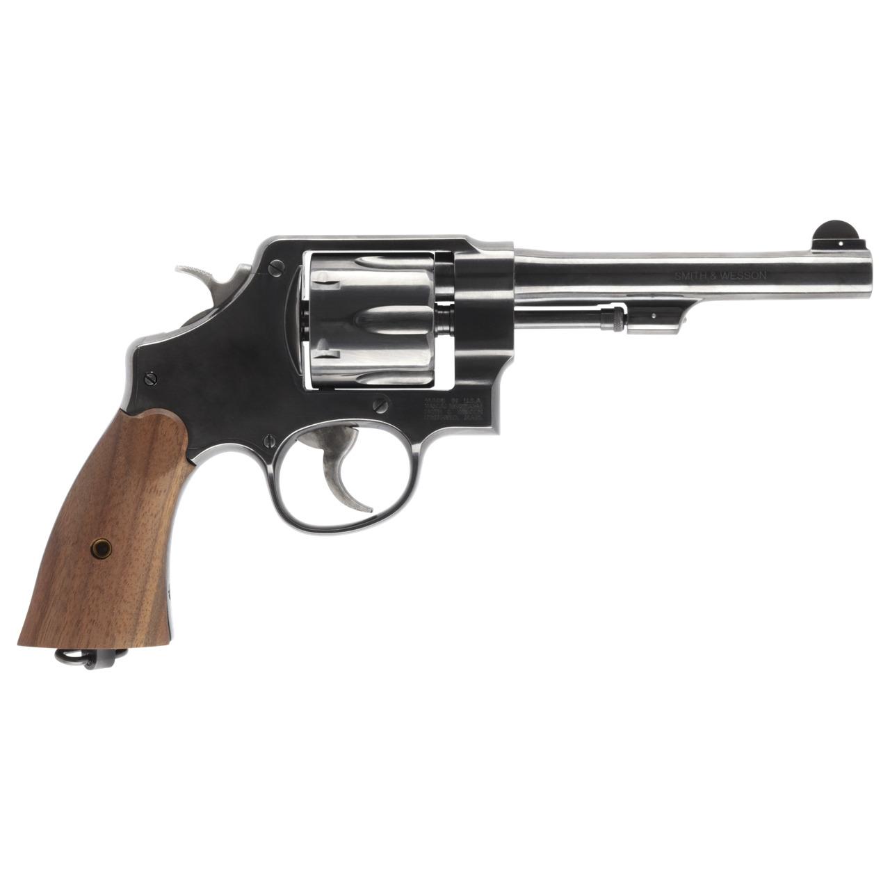 S&W Model 1917 Handgun .45 Auto 6rd Capacity 5.5" Blued Barrel DA/SA No Lock