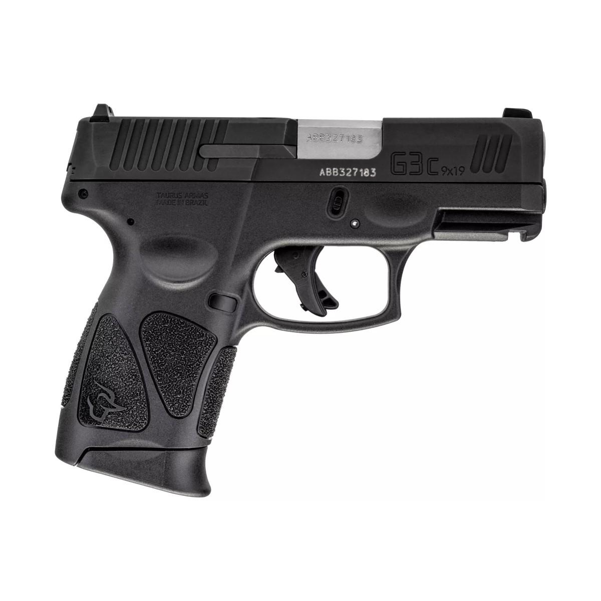 Taurus G3C Handgun 9mm Luger 12rd Magazines (2) 3.26?? Barrel Black with US Flag Holster
