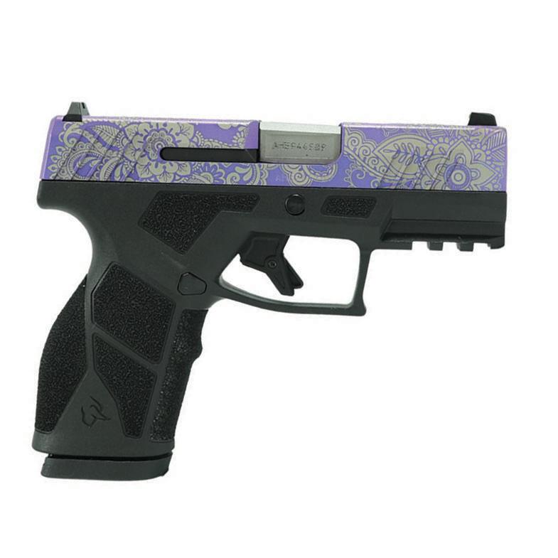 Taurus GX2 "Purple Paisley" Handgun 9mm Luger 13rd Magazines (2) 3.38" Barrel Black Frame/Custom Slide