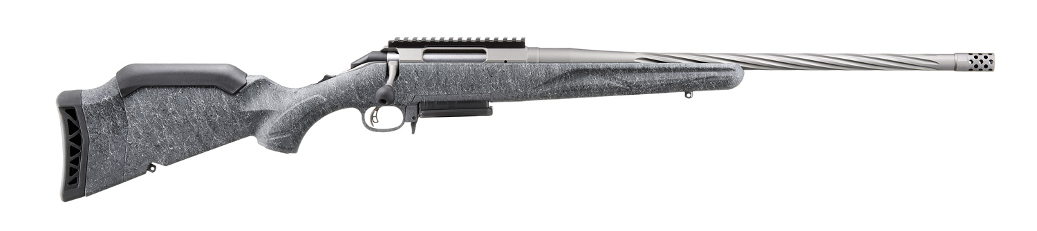 RUGER AMERICAN G2 7MM-08 RFL 20" SPIRAL FLUTD, GRAY SPLTTR, 3RD