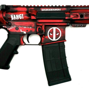 ZEUS ARMS AETHER DEADPOOL 5.56 PISTOL 7.5" RED/BLK SBA3 BRACE 1-30RD MAG