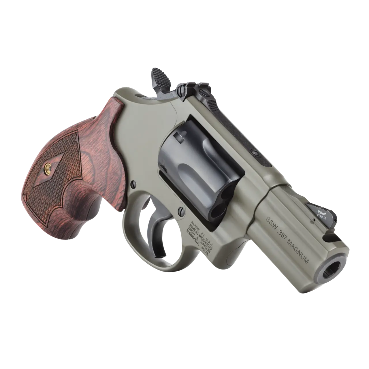 SMITH & WESSON PC MODEL 19 CARRY COMP 357 MAG REVOLVER 2.5" MOSS CERAKOTE 6RD