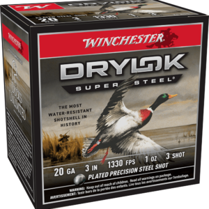 WINCHESTER DRYLOK STEEL 20G 3" 1OZ #3 SHT 25RD BX 250RD CASE