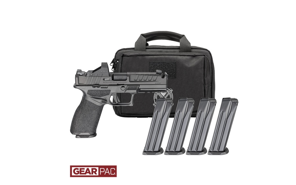SPRINGFIELD ARMORY ECHELON 4.5F COMP L.C. FS 9MM PISTOL U DOT GEAR PAC VIRIDIAN RFX11,BAG,4MAGS