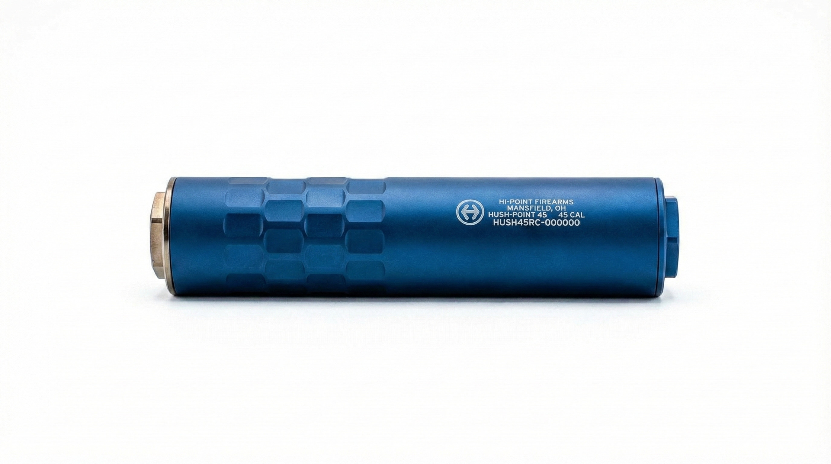 HI POINT HUSH POINT 45/9 SUPPRESSOR, MONOCORE – HARD ANODIZED, 1/2X28 & .578X28 DIRECT THREAD BASE