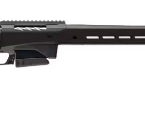 High-precision sniper rifle with adjustable stock and long barrel for accurate shooting.
