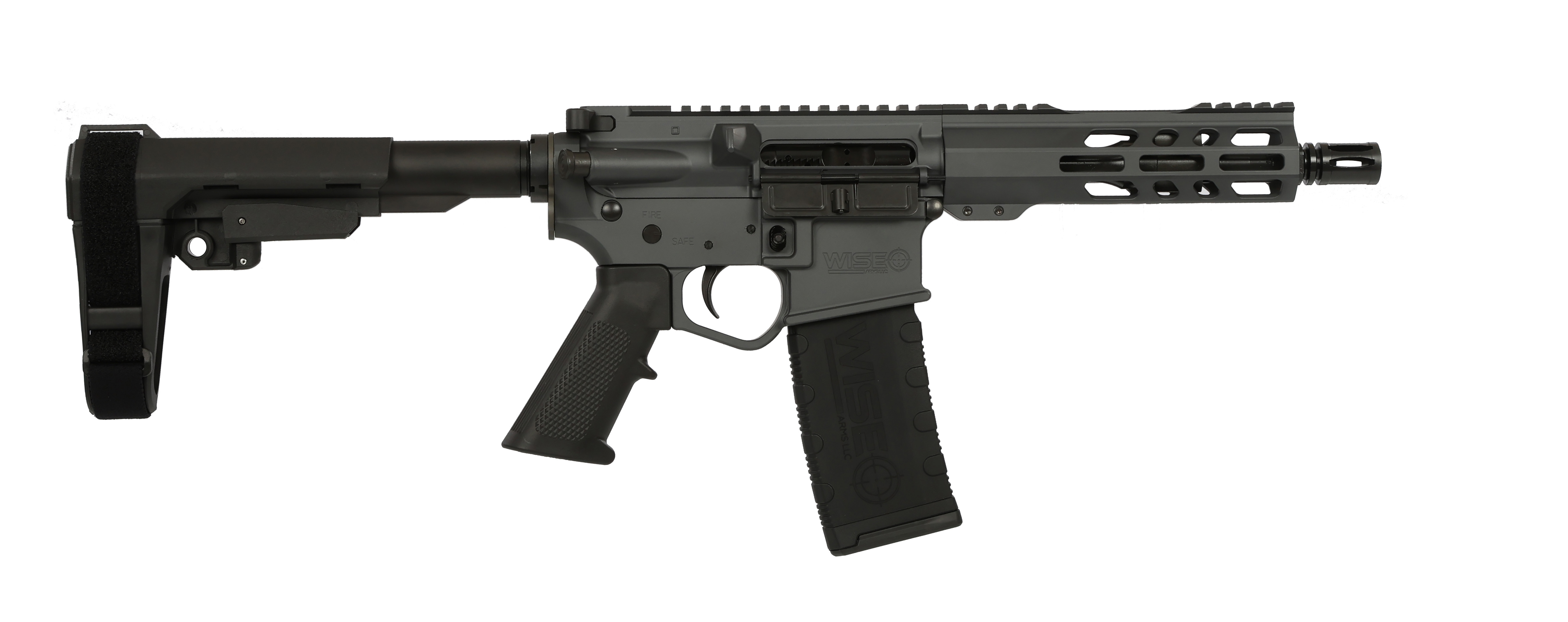 WISE ARMS WA-15B 5.56MM GRY 7.5" SBA3